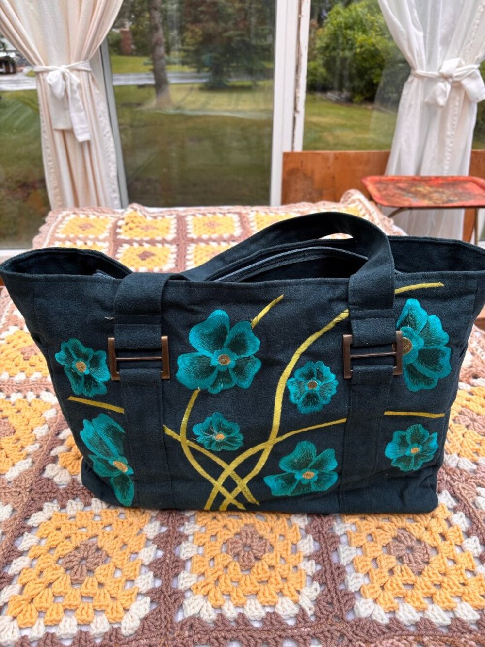 Boxy Shoulder Bag (Hawaiian Flowers)